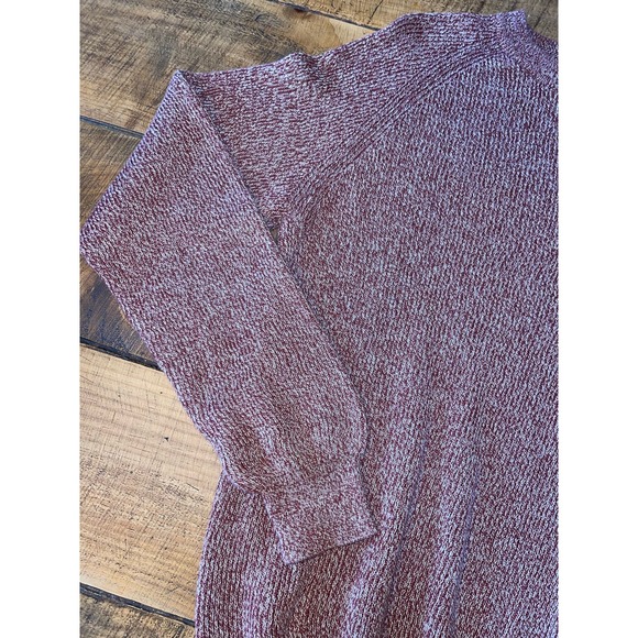 Mens‎ GH Bass Red Burgundy Heathered 100% Cotton Pullover Sweater L - Picture 3 of 6